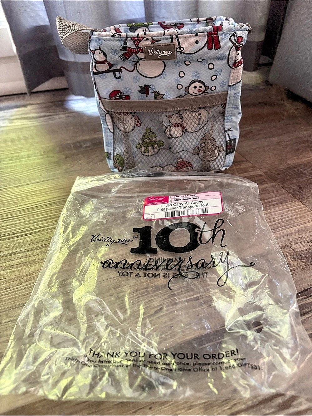 ⛄️ 🆕 Thirty-One Littles Carry-All Caddy Snowman